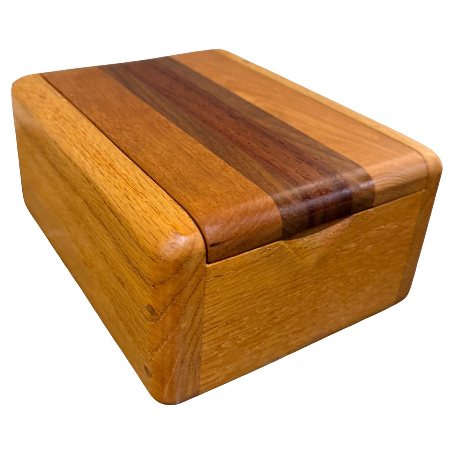 Decorative Wooden Box Attributed Dean Santner Studio Organic Modern