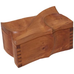 Decorative Wooden Box in the Manner of Michael Coffey