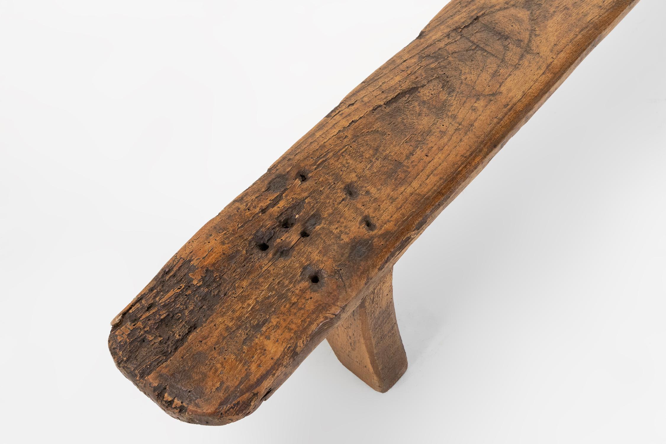 Metà XIX secolo Panca bassa decorativa in legno, Francia, 1850 ca. 1850 in vendita