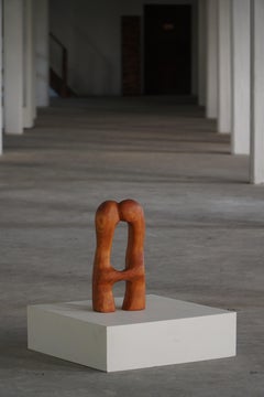 Decorative Wooden Sculpture "Love" by Ole Wettergren, Denmark, 2000s