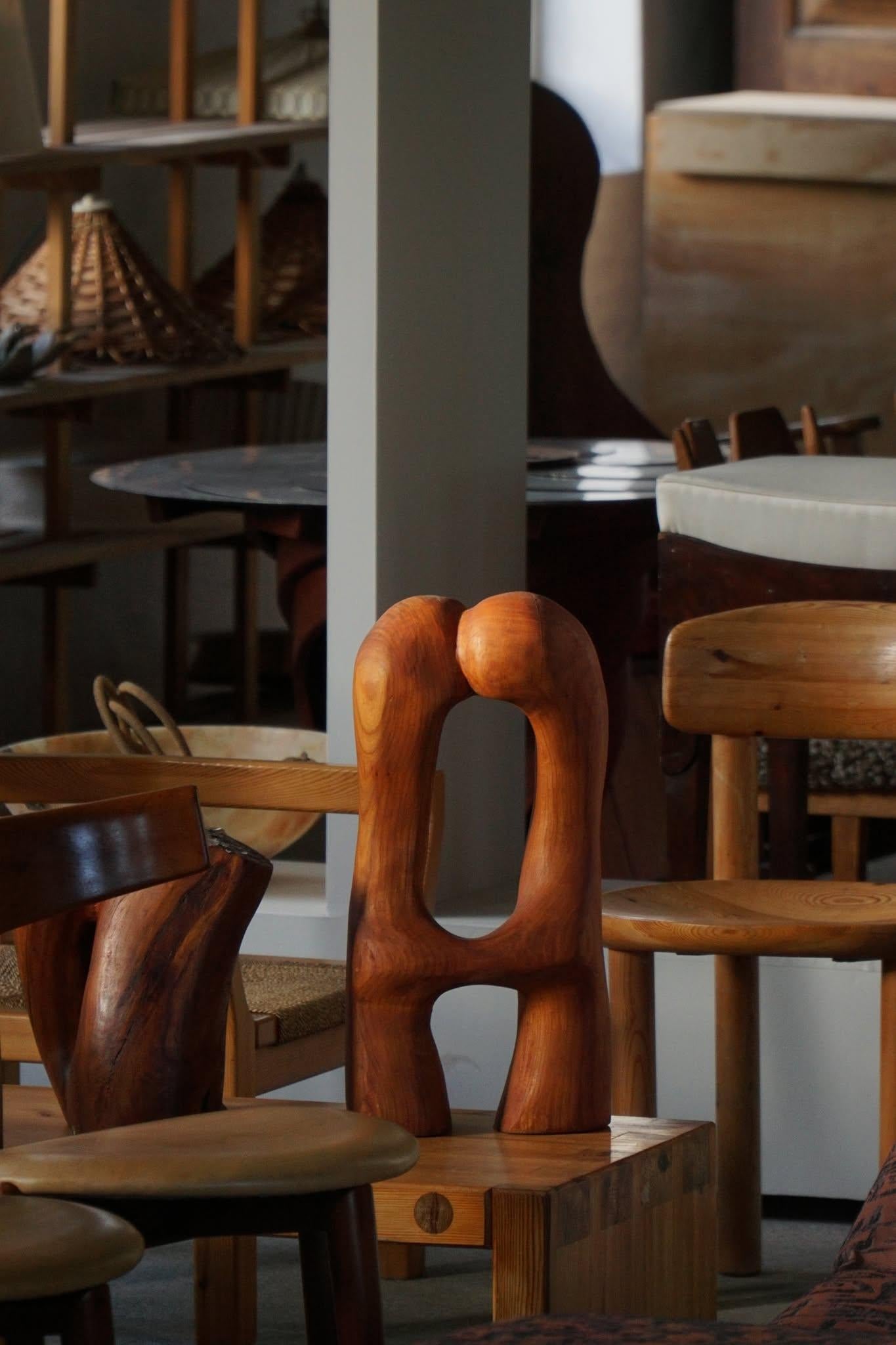 Sculpté à la main Sculpture décorative en bois 