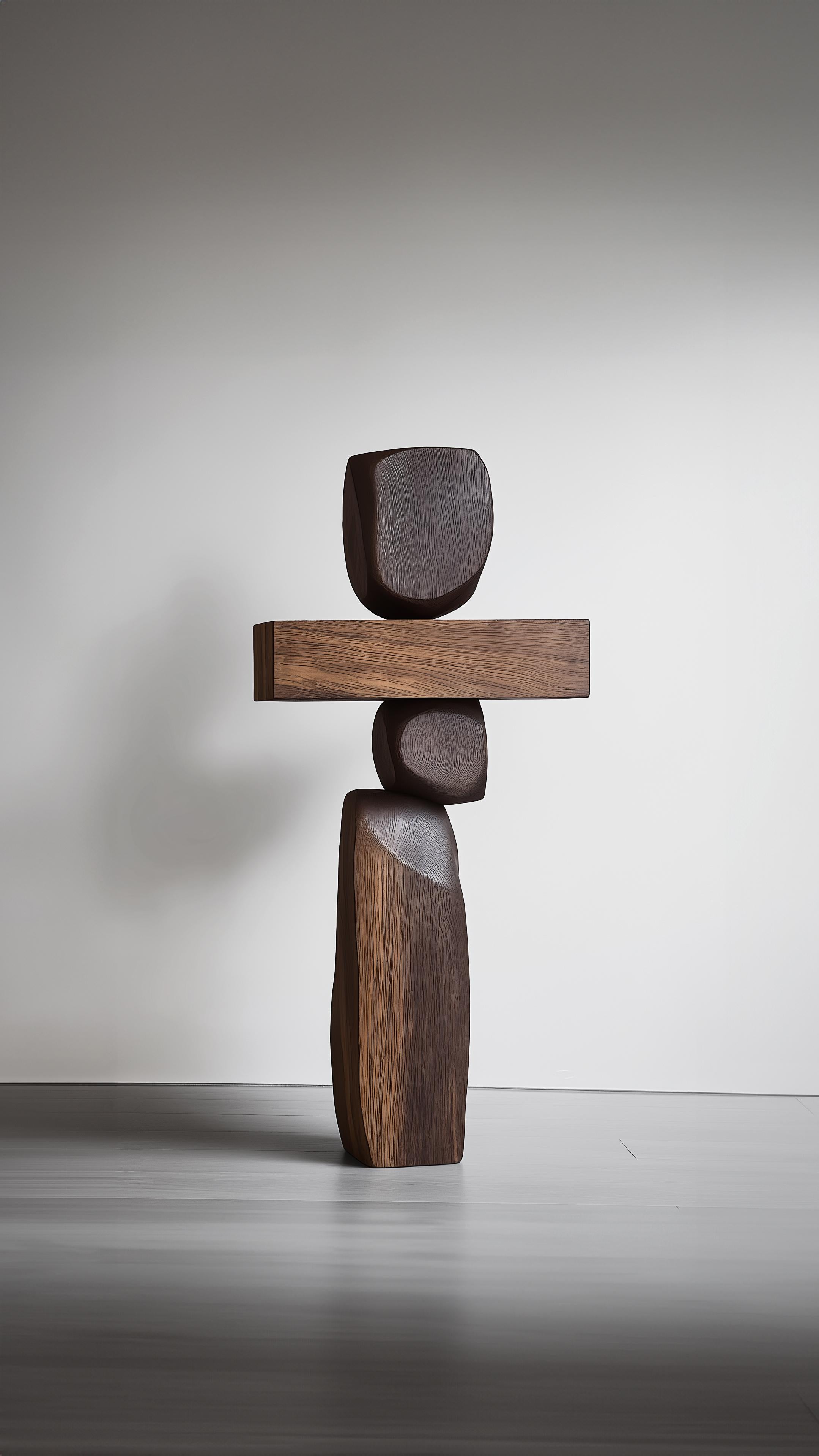 Moderno Scultura decorativa in legno Lull No123 - Realizzata a mano da NONO per AM Contemporary Ho in vendita