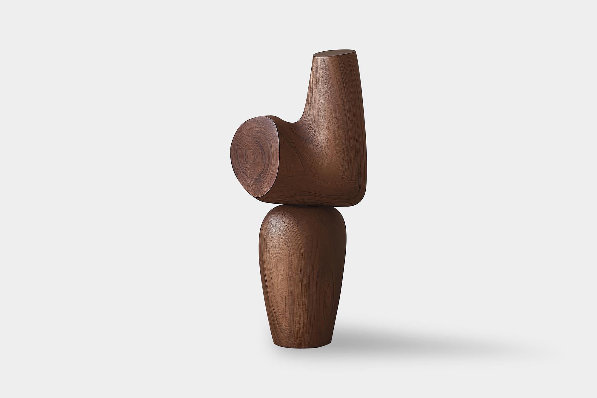 Scultura decorativa in legno Lull No87 di NONO - Un pezzo forte per case moderne

---
L'equilibrio e la tensione sono al centro di queste sculture. L'interazione tra le forme lisce e arrotondate e le basi solide e angolari crea un delicato