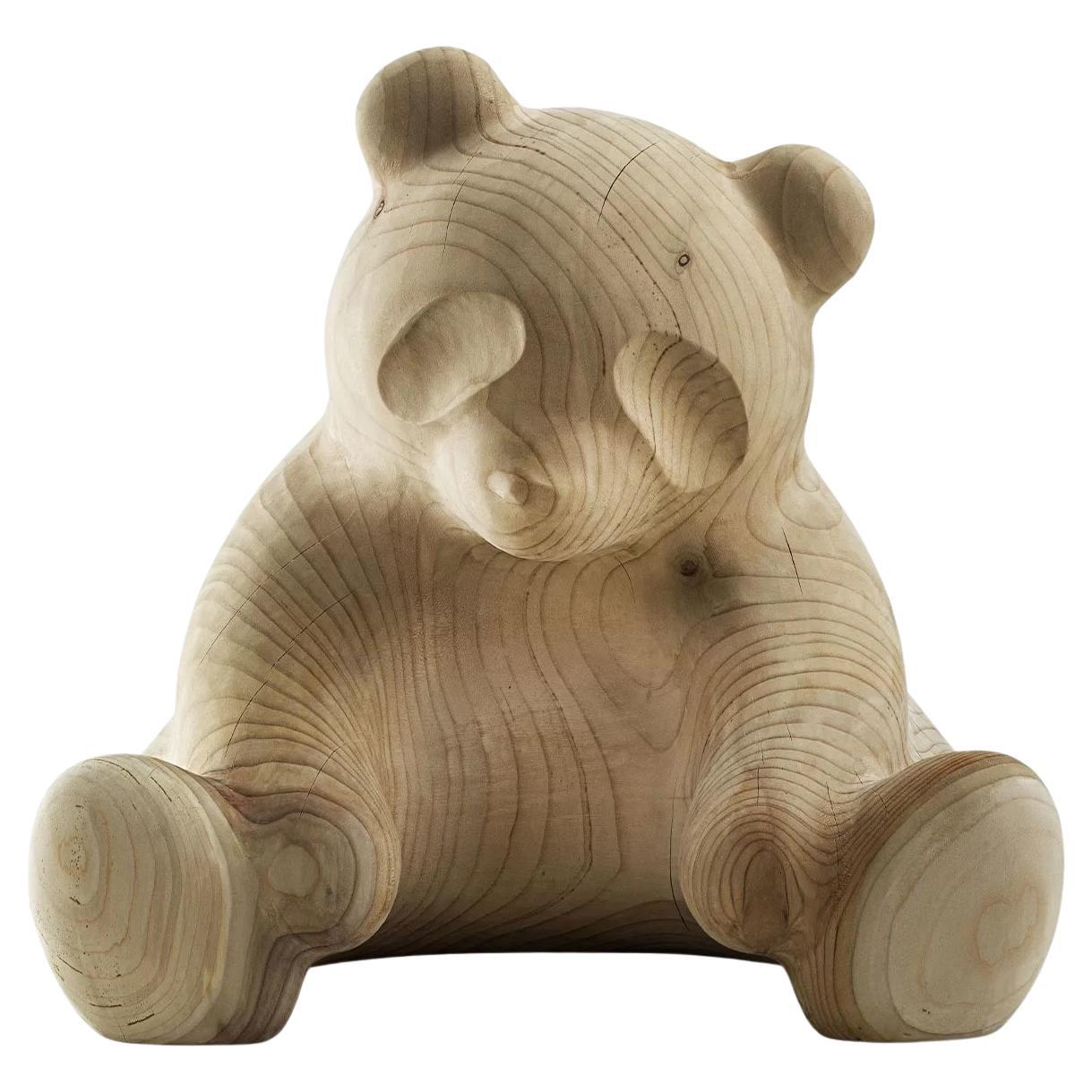 Sculpture décorative en bois / Centre de table Riva 1920 Panda - Taille moyenne