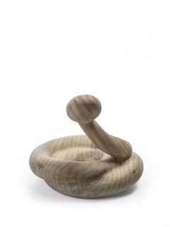 Decorative Wooden Snake Sculpture / Table centerpiece Riva 1920 Hebi