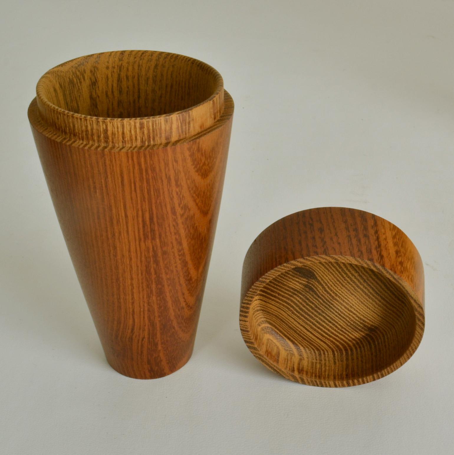 Cajas de Baratijas de Madera Decorativas Torneadas a Mano Transformado en venta