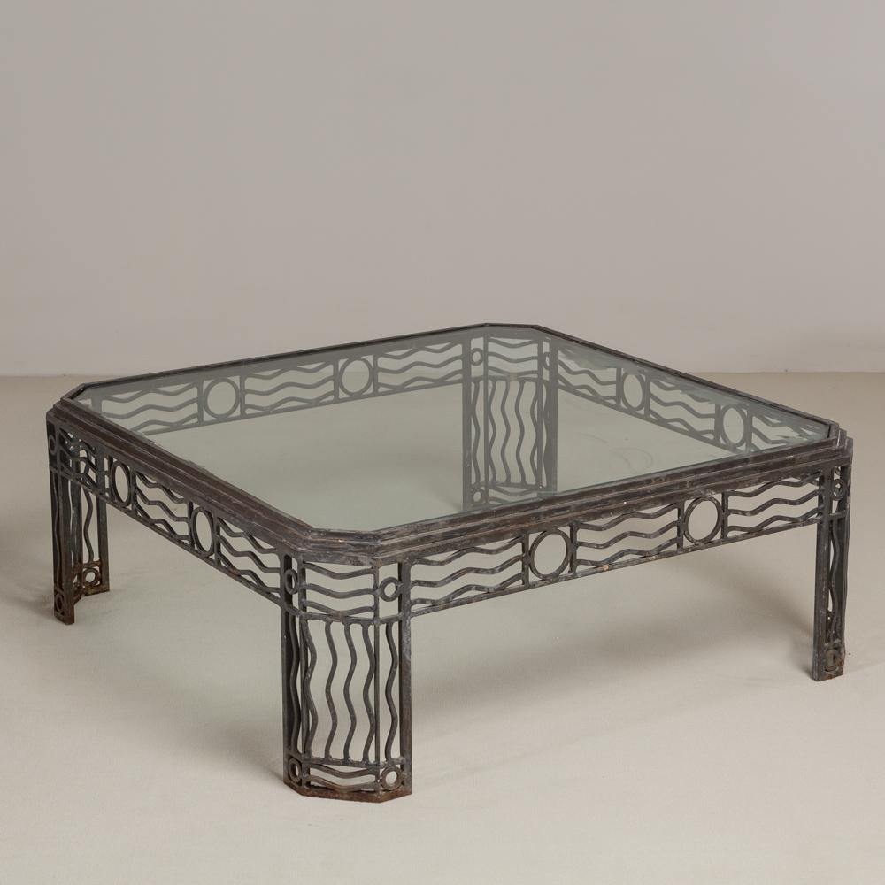 Decorative Wrought Iron Coffee Table 1970s In Good Condition In Donhead St Mary, Wiltshire