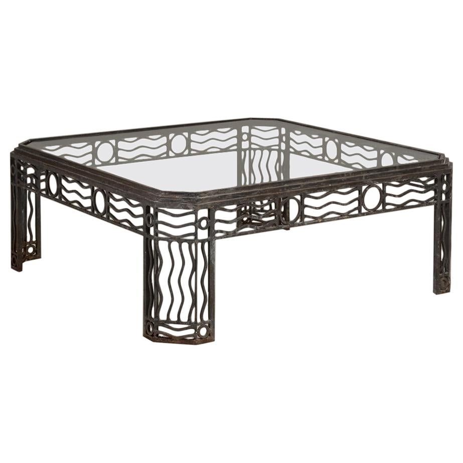 Decorative Wrought Iron Coffee Table 1970s