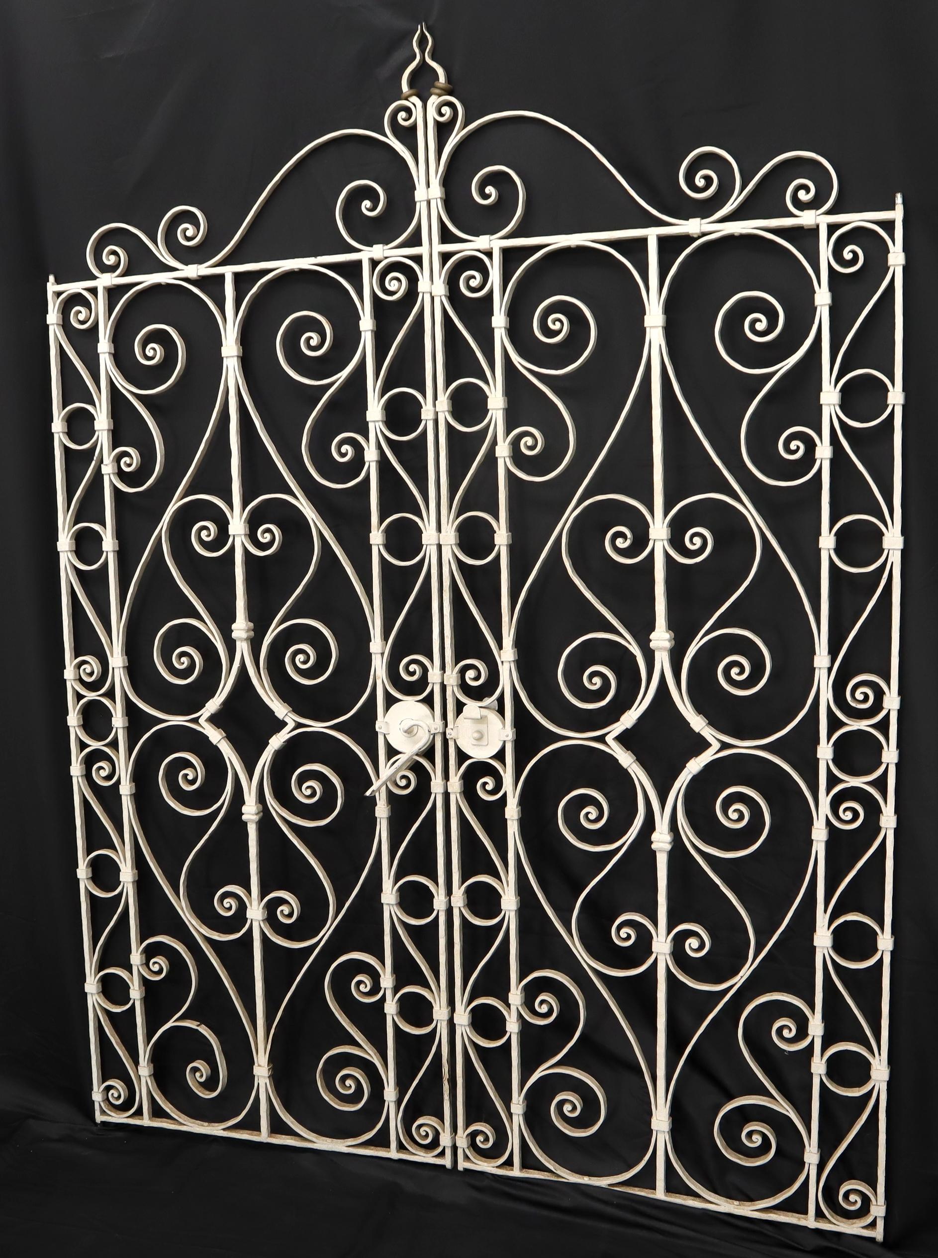 wrought iron double gate