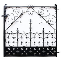 Antique Decorative Wrought Iron Garden Gate