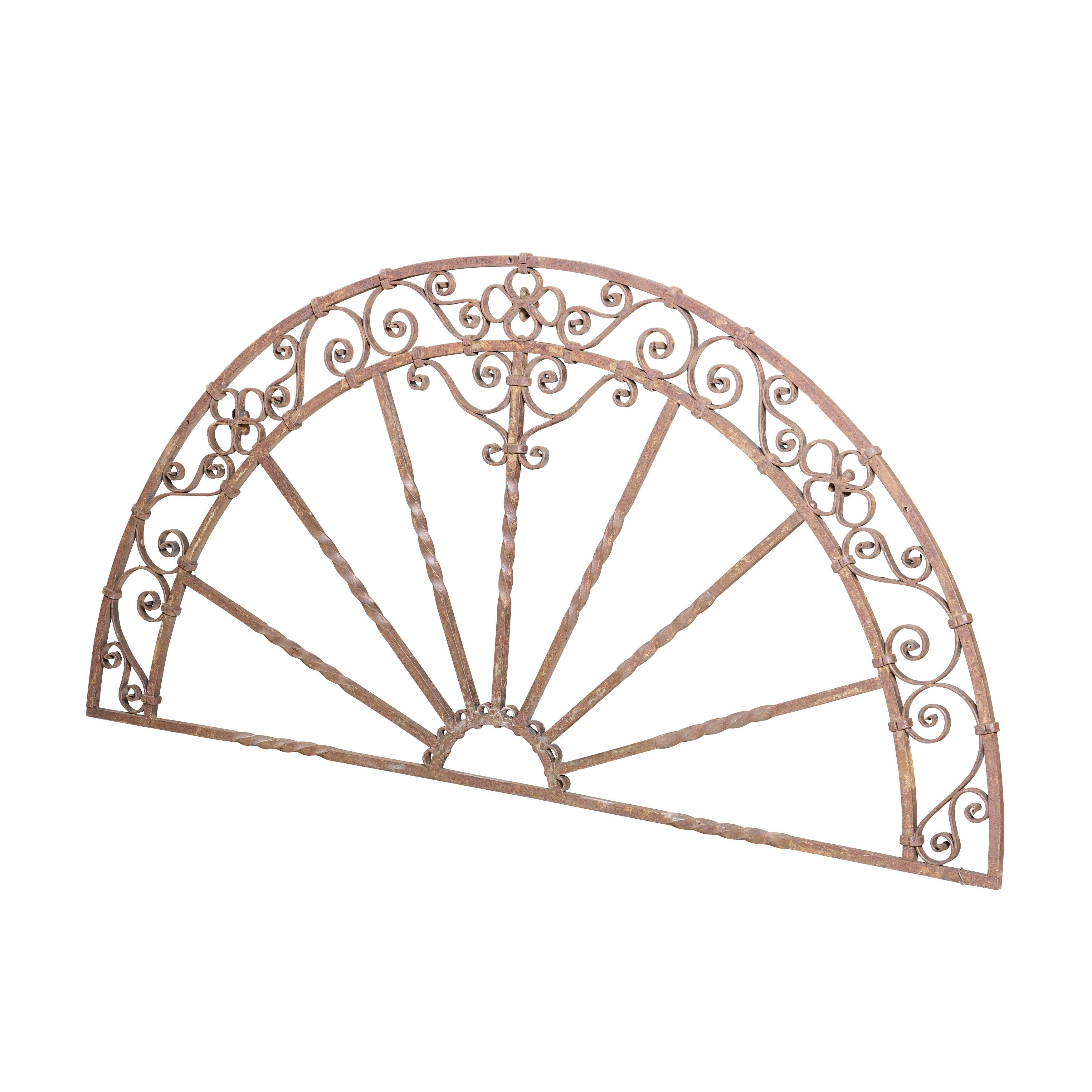 Decorative wrought iron grill.

 