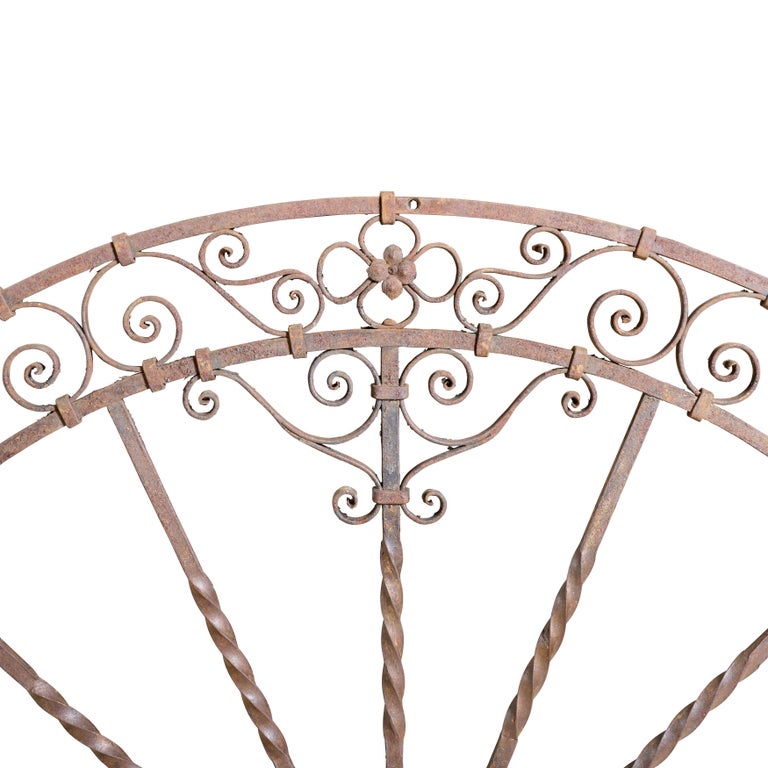 Decorative Wrought Iron Grill For Sale at 1stDibs