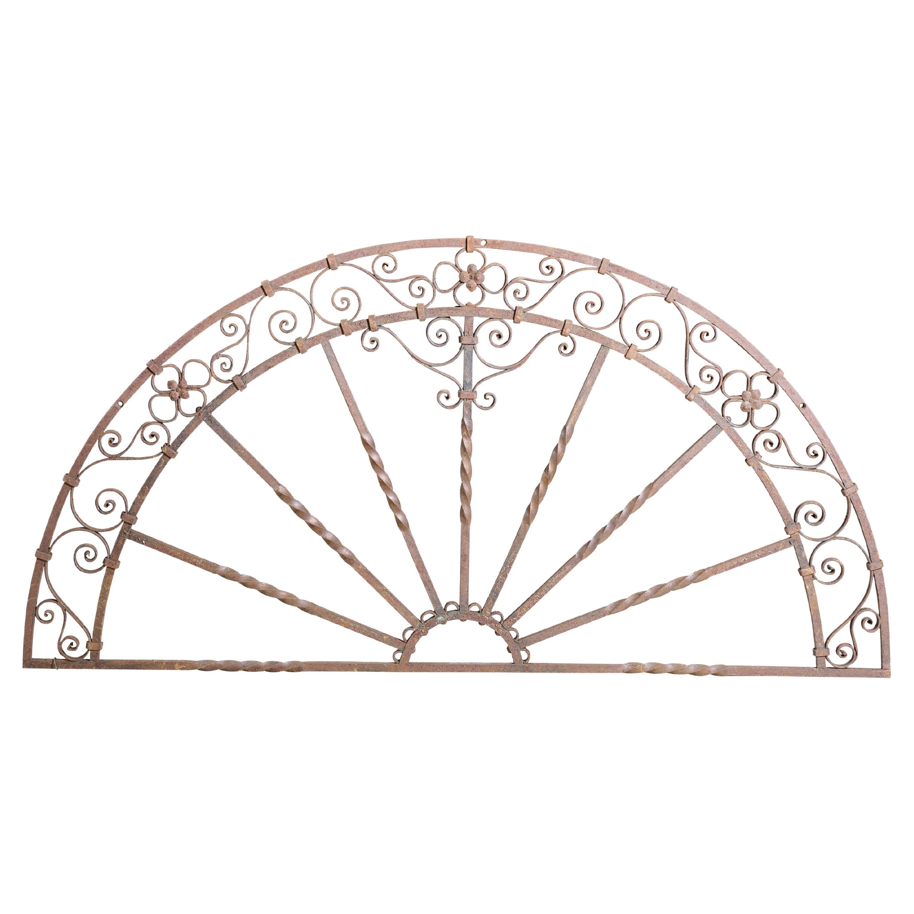 Decorative Wrought Iron Grill For Sale