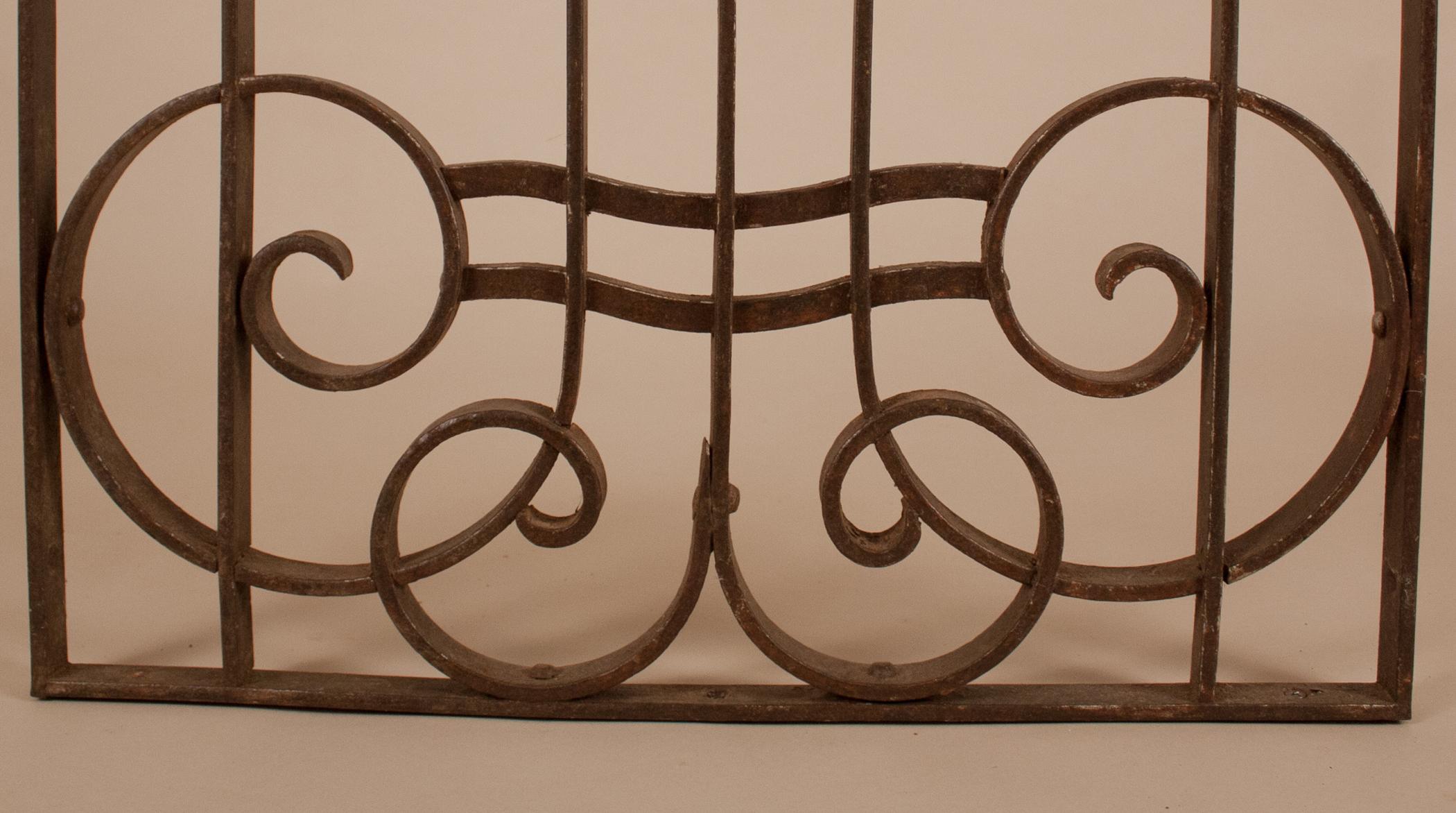 Art Deco Decorative Wrought Iron Window Grill