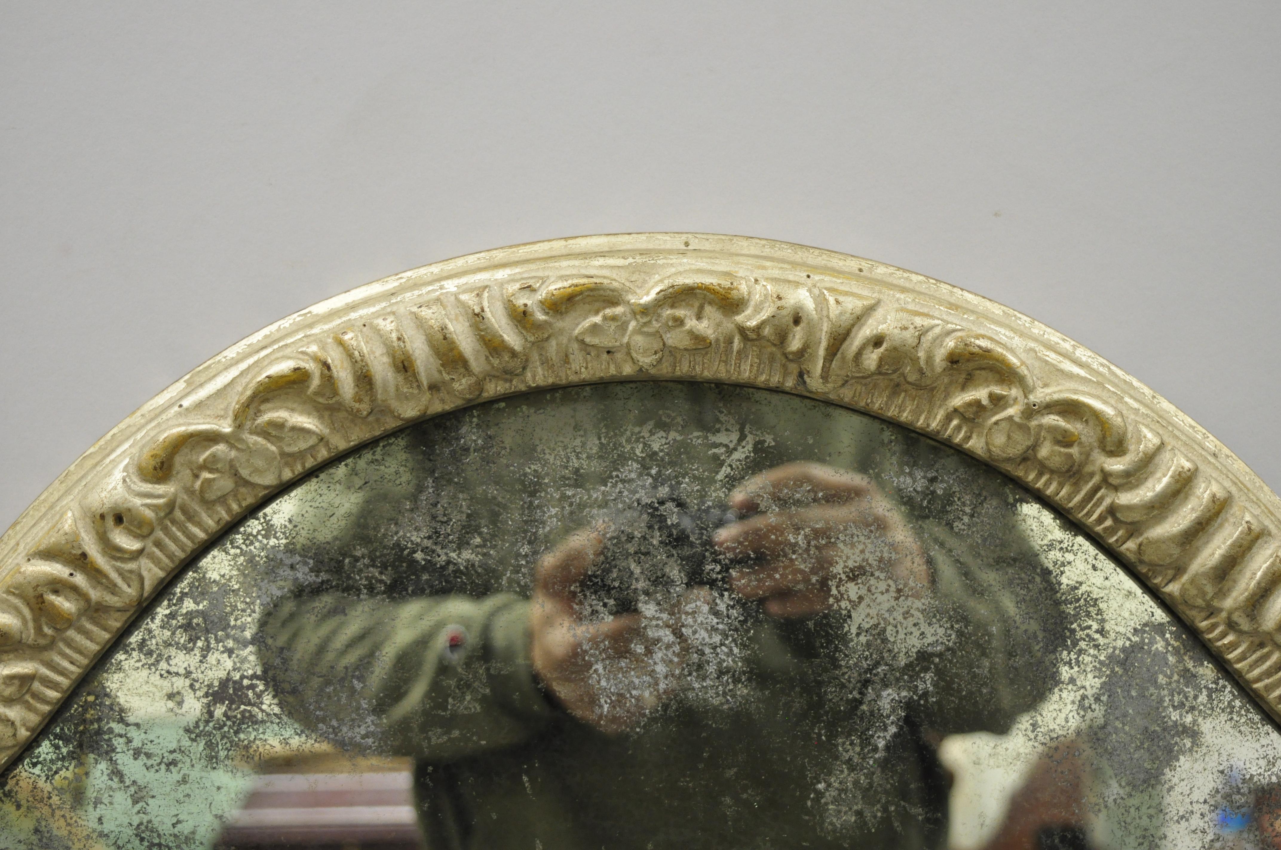 distressed glass wall mirror