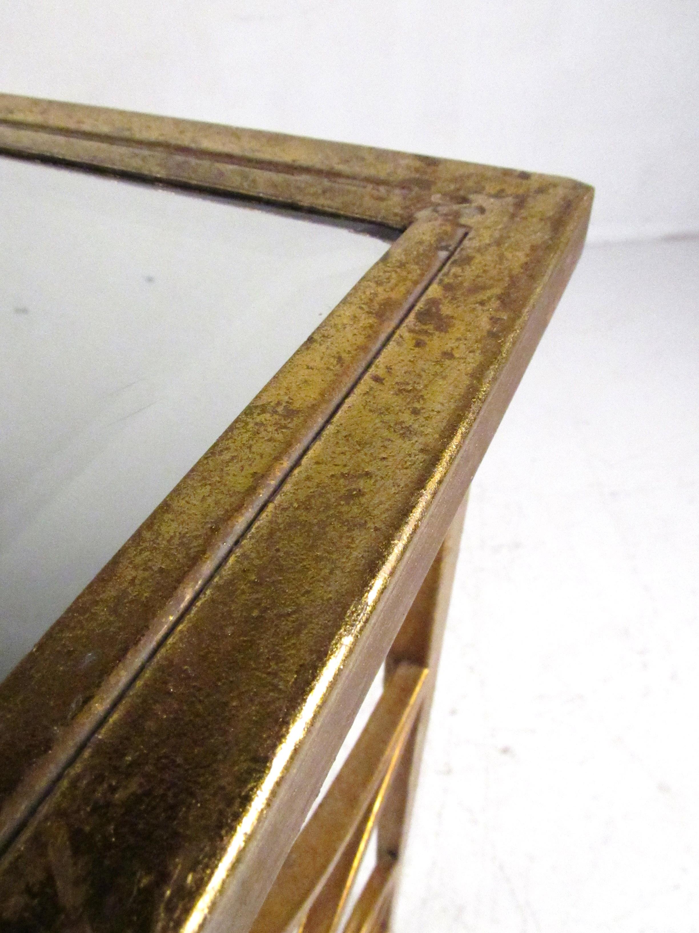 Decorator Style Console Table with Mirrored Top 1