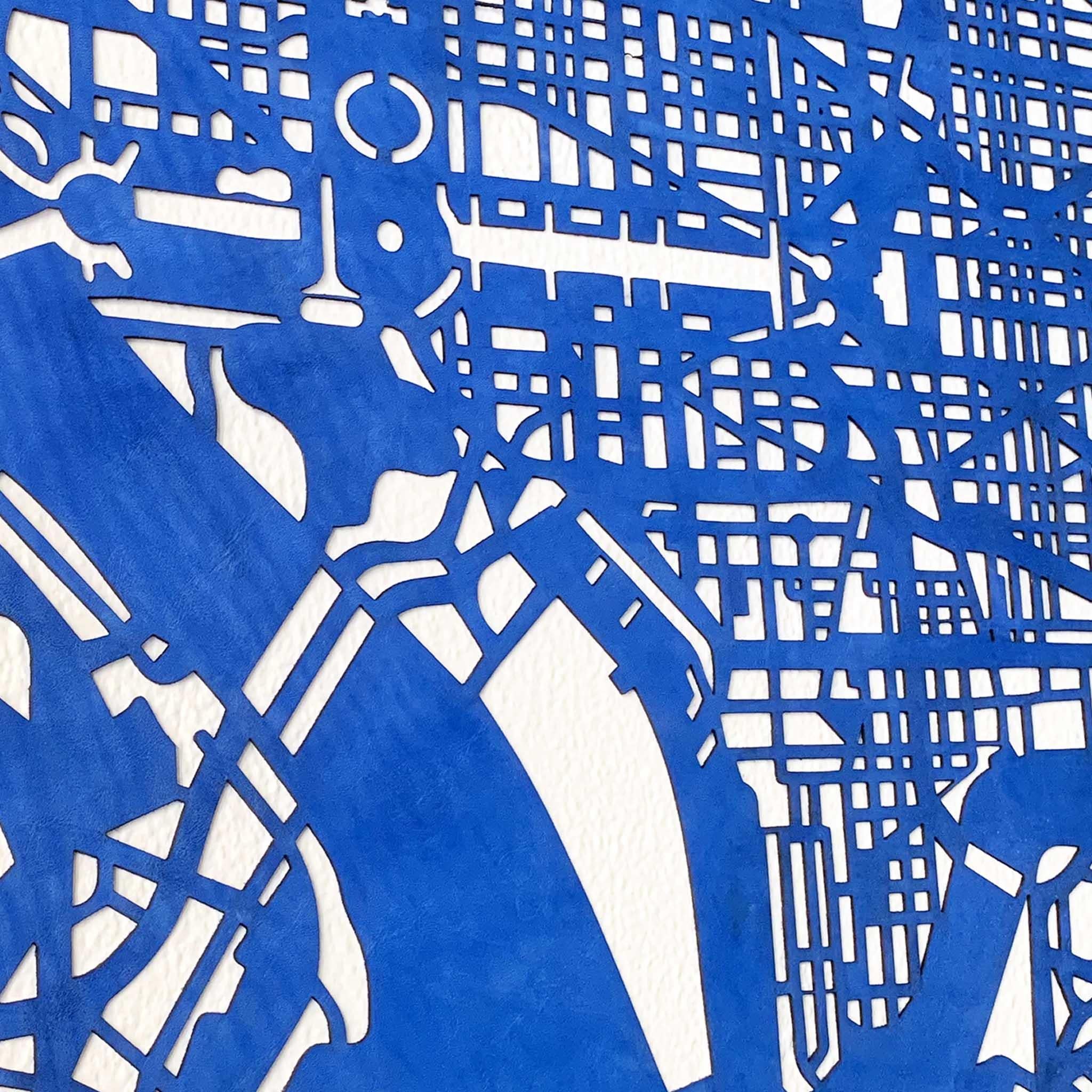 Decorazione da parete in pelle, mappa della città personalizzata design italiano Contemporáneo en venta