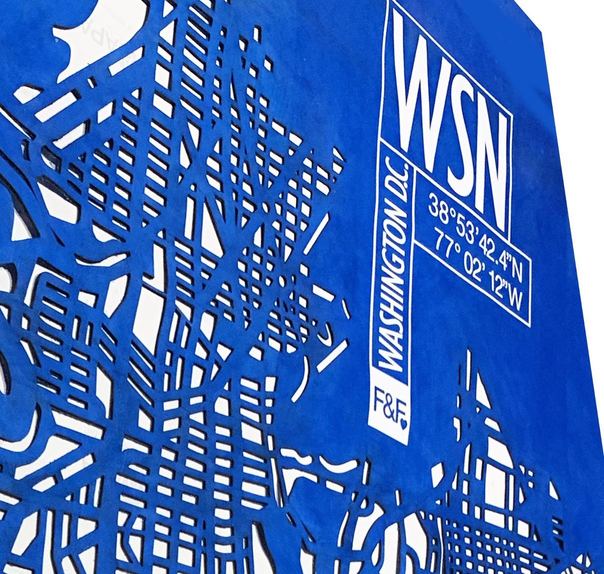 Decorazione da parete in pelle, mappa della città personalizzata design italiano Cuero en venta