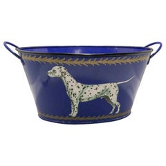 Vintage Decoupage and Tole Dalmation Cachepot