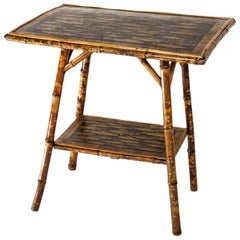 Decoupage Bamboo Table