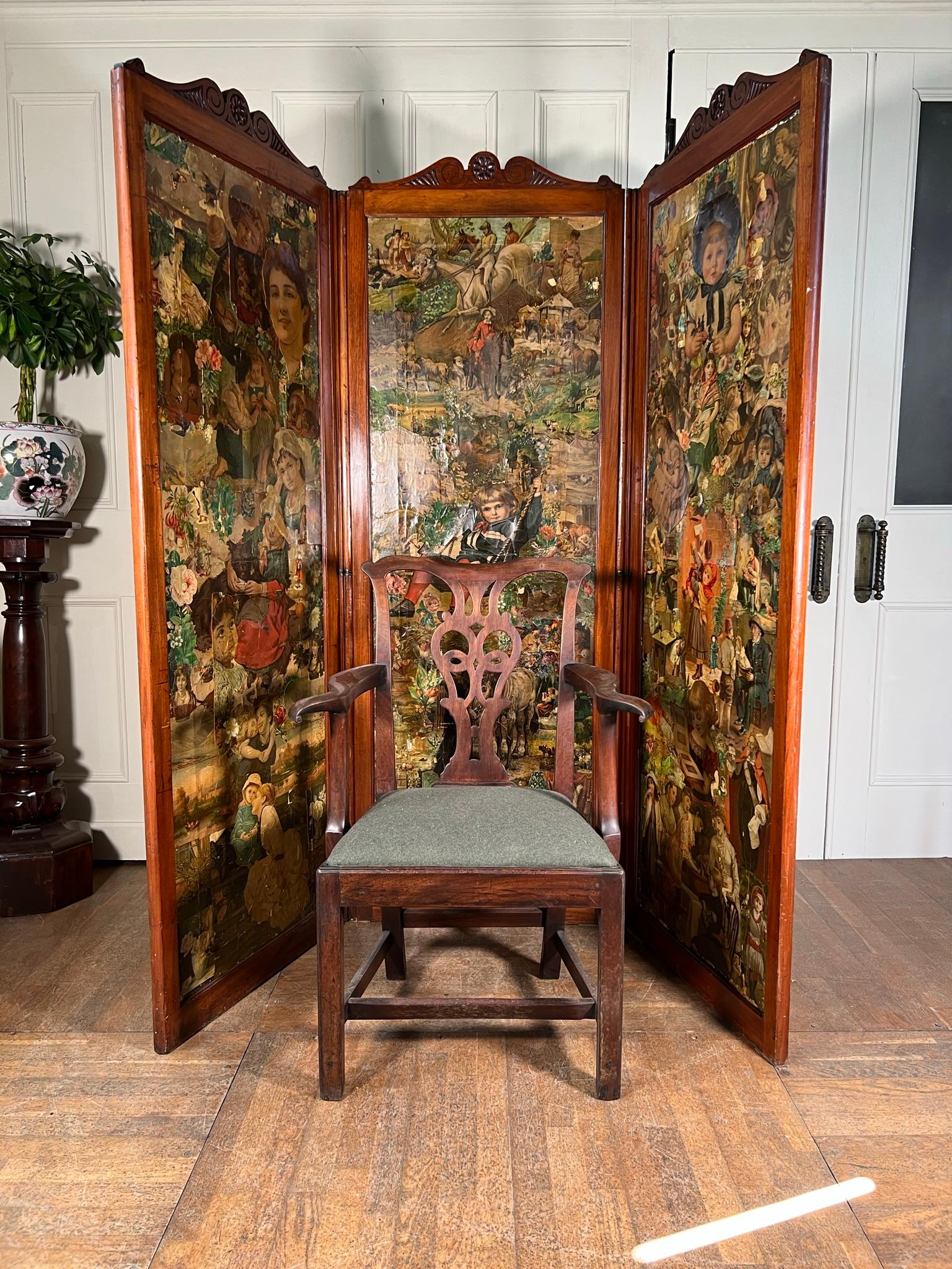 Decoupage Room Screen For Sale 1