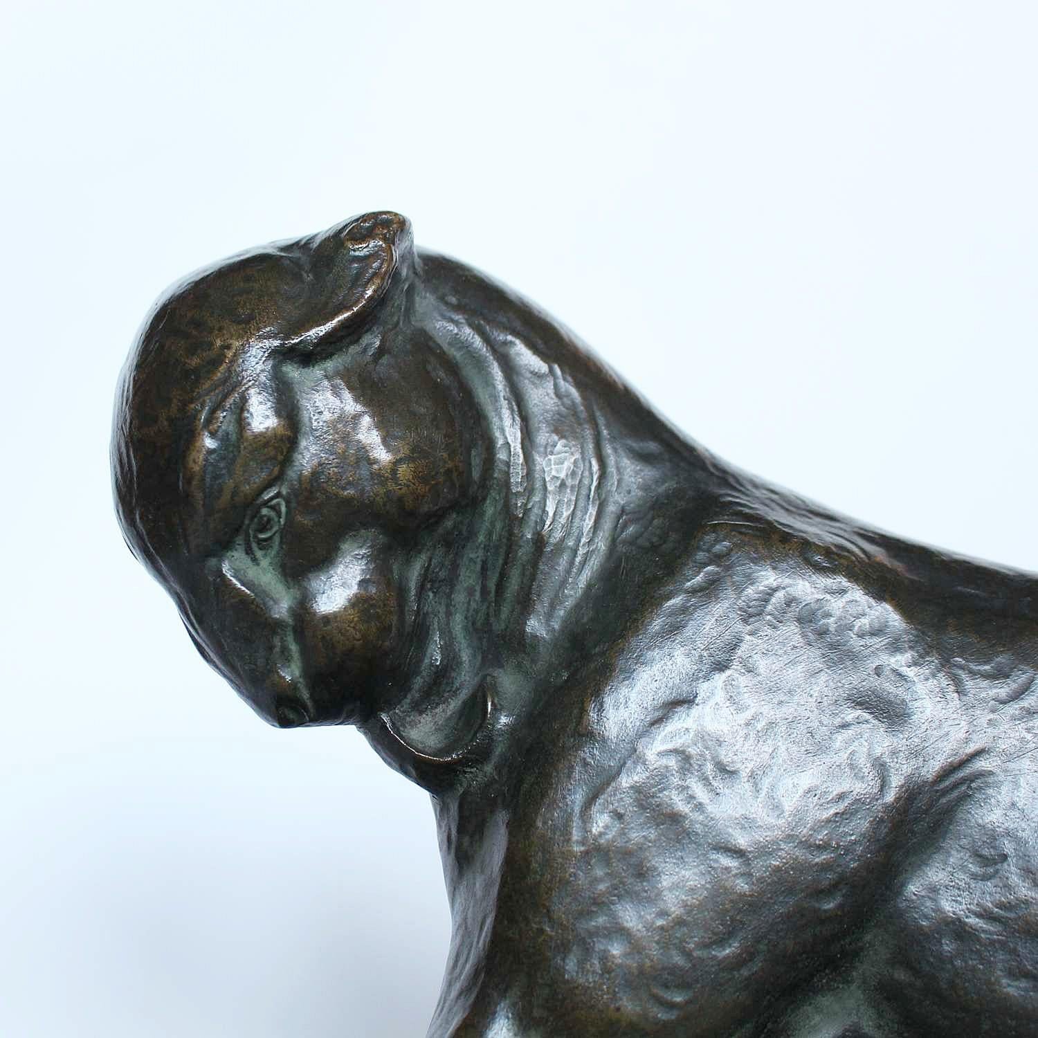 Decoux Art Deco Prowling Panthers In Good Condition In Forest Row, East Sussex