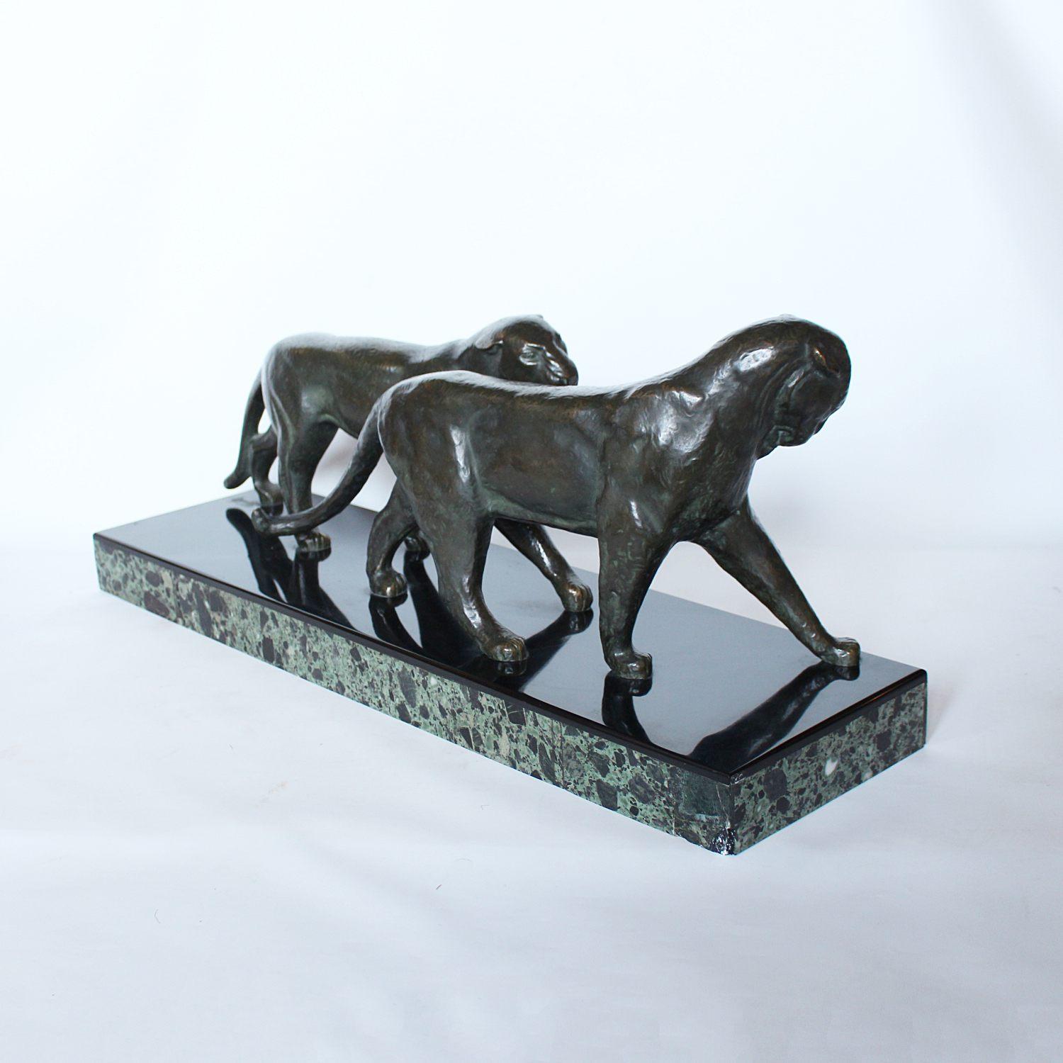 Decoux Art Deco Prowling Panthers 2