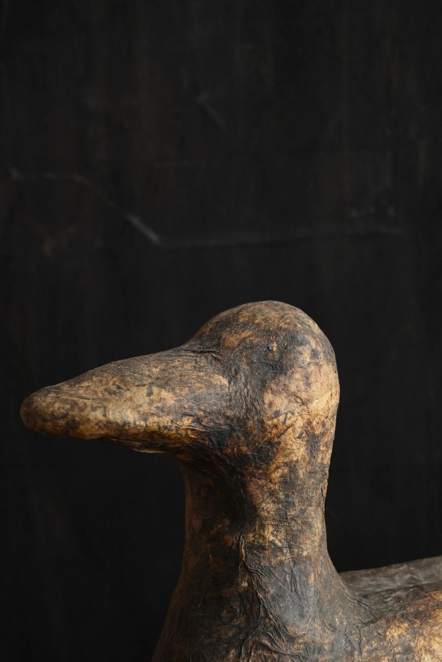 Décoyés avec du papier japonais ancien attaché/Ornements d'oiseaux/20e siècle en vente 7