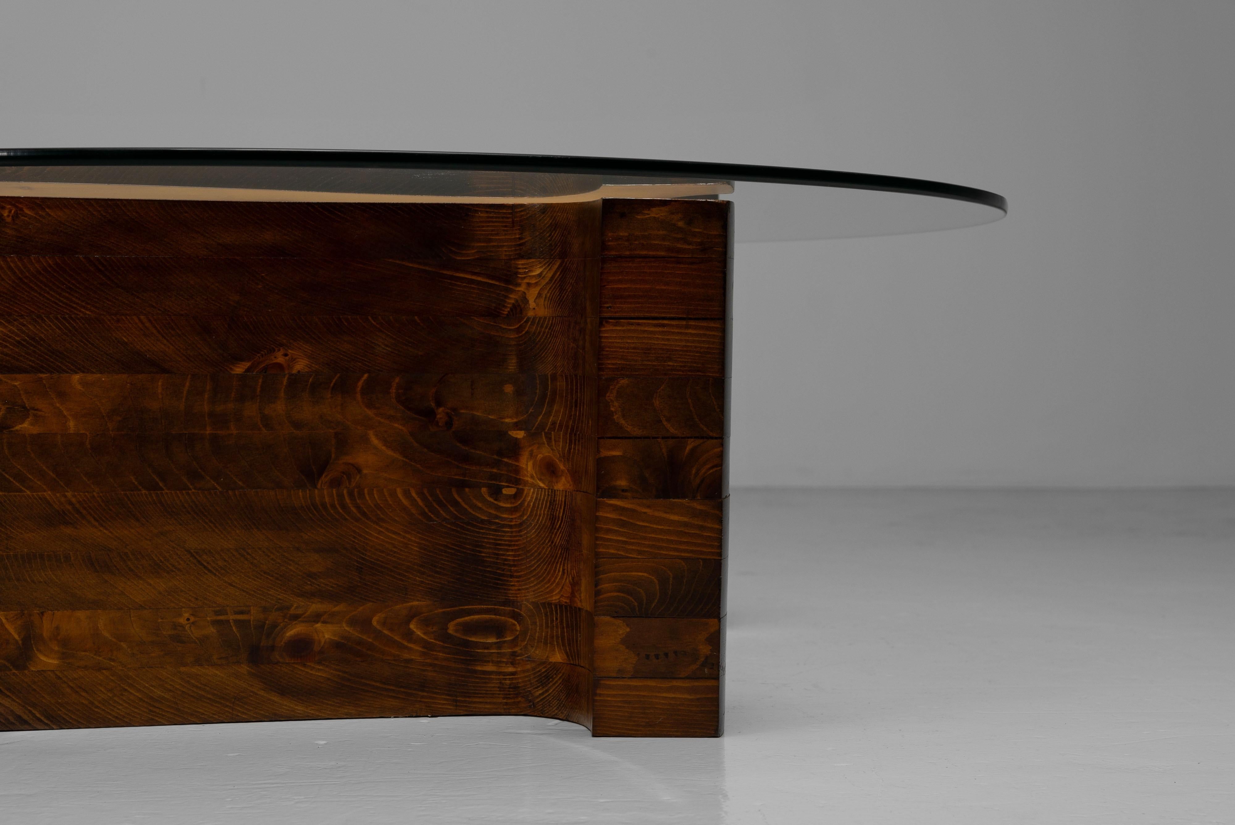 Mesa de centro escultórica Dedalo Montali Italia 1978 en venta 6
