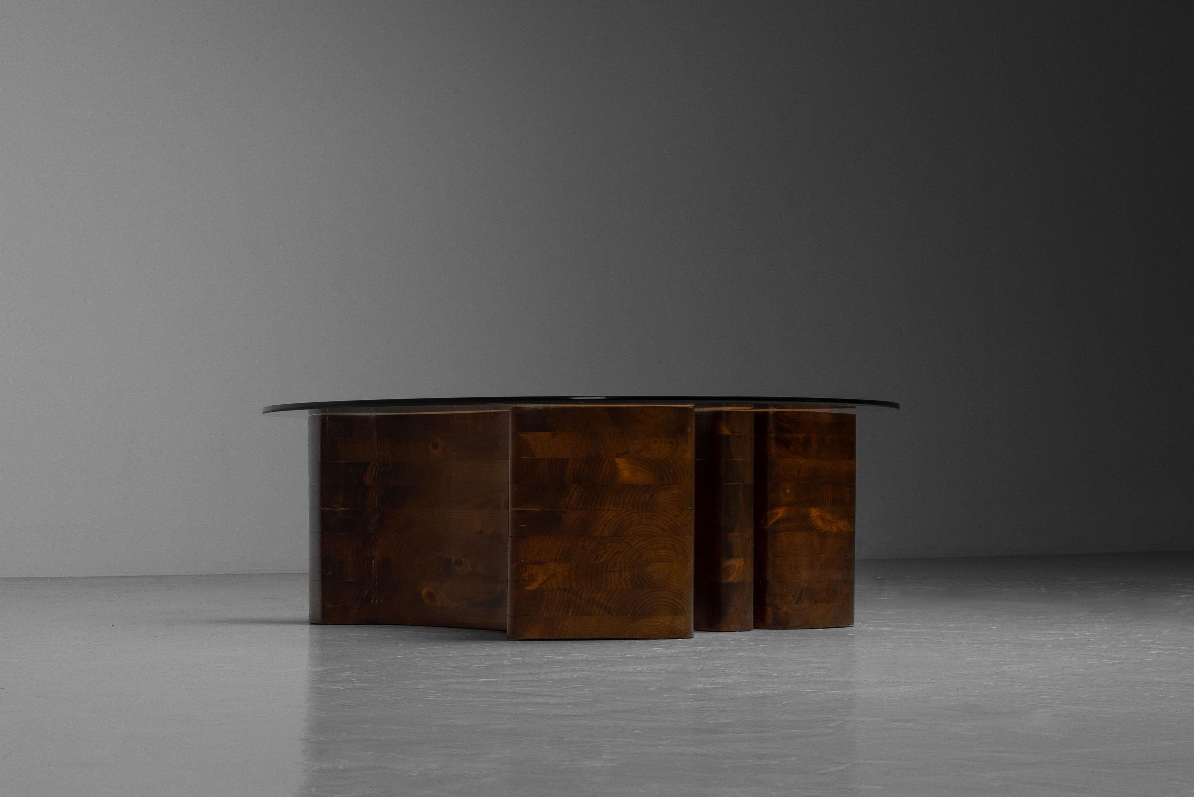 Mesa de centro escultórica Dedalo Montali Italia 1978 en venta 7