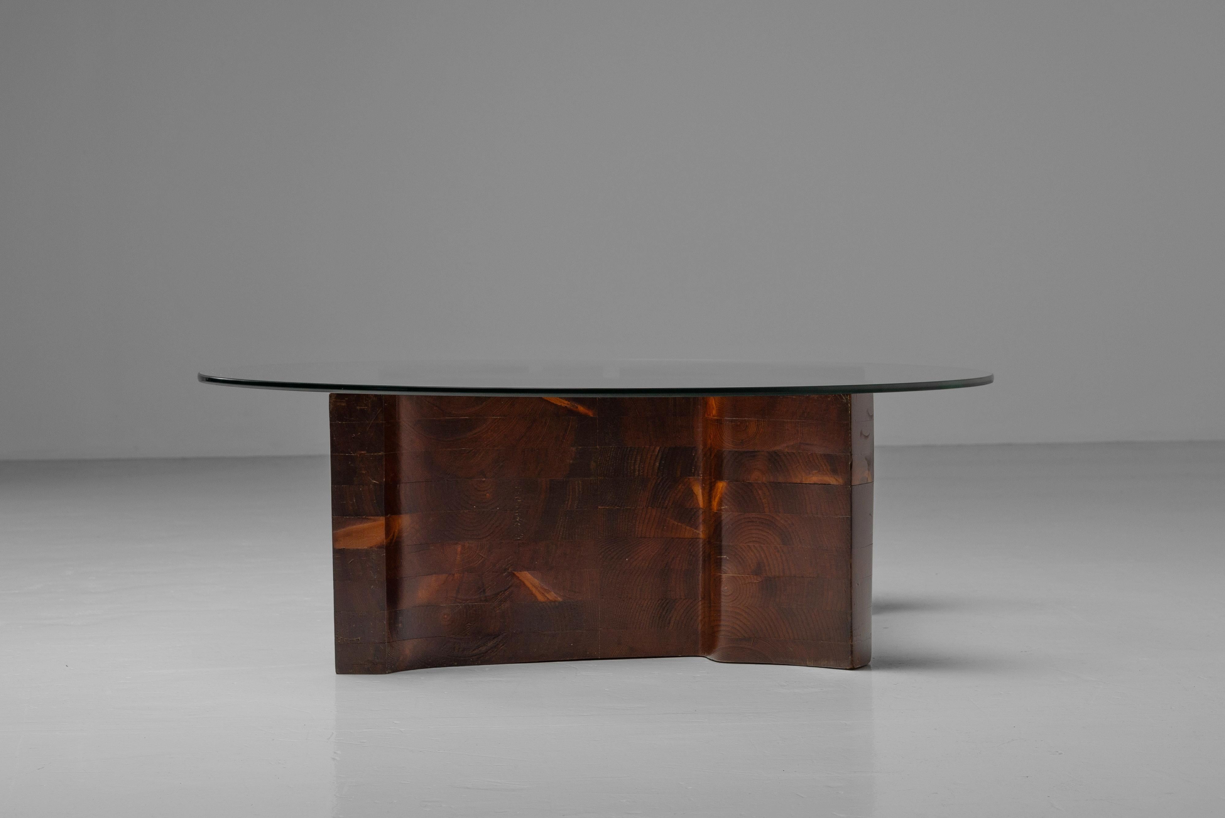 Mesa de centro escultórica Dedalo Montali Italia 1978 en venta 11