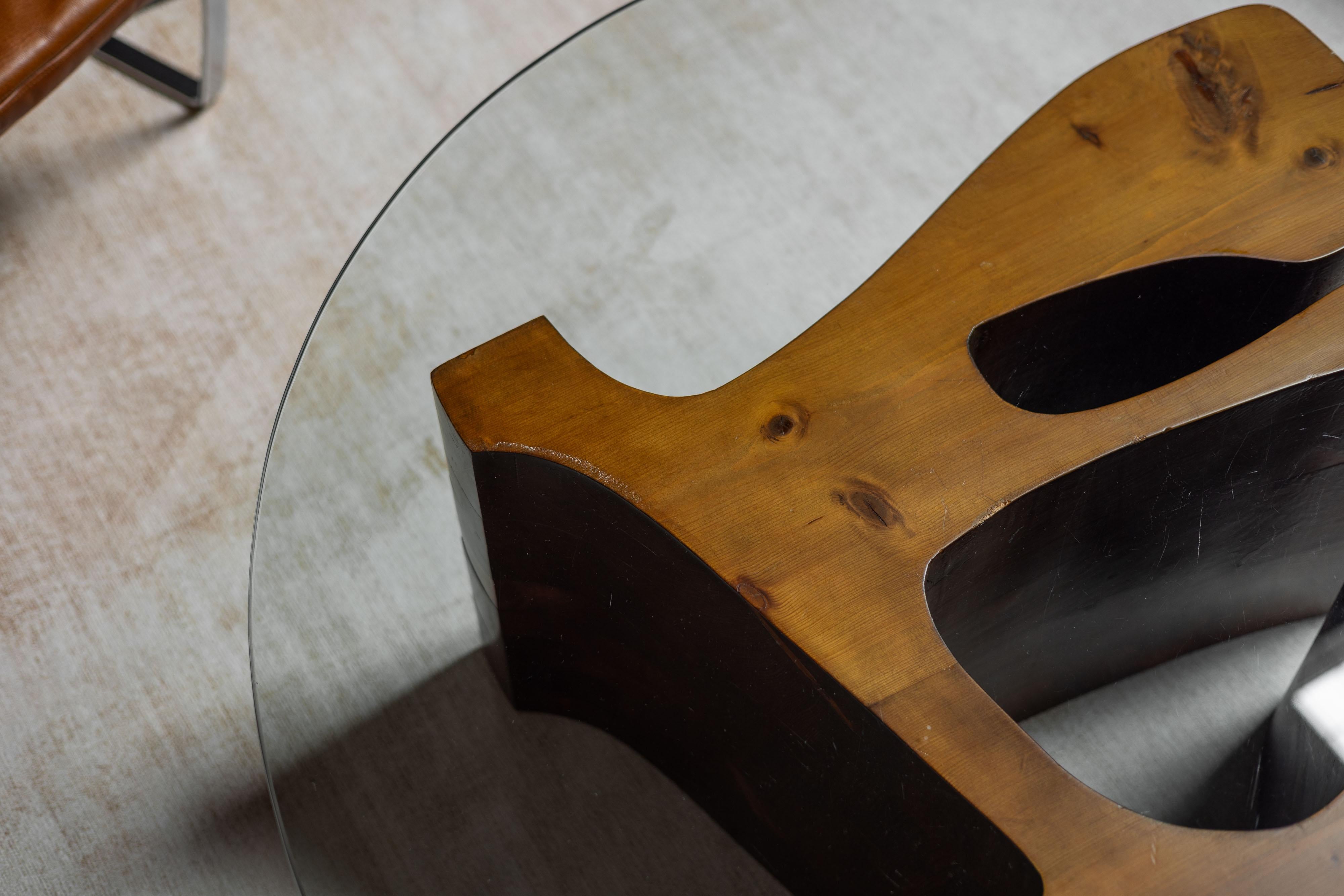 Mesa de centro escultórica Dedalo Montali Italia 1978 Moderno de mediados de siglo en venta
