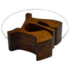 Mesa de centro escultórica Dedalo Montali Italia 1978