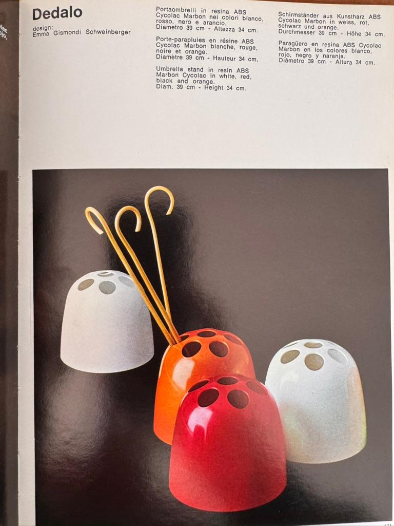 Paragüero DEDALO de Emma Gismondi Schweinberger para Artemide - Italia, Años 70 en venta 1