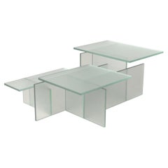 Dedalo V2 Glass Low Table by Simone Fanciullacci