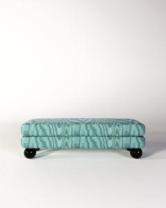 Dedar Amoir Libre Fabric, Lacquer Paint, Marua Bench By OMER OZTURK