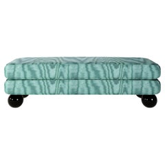 Dedar Amoir Libre Fabric, Lacquer Paint, Marua Bench By OMER OZTURK