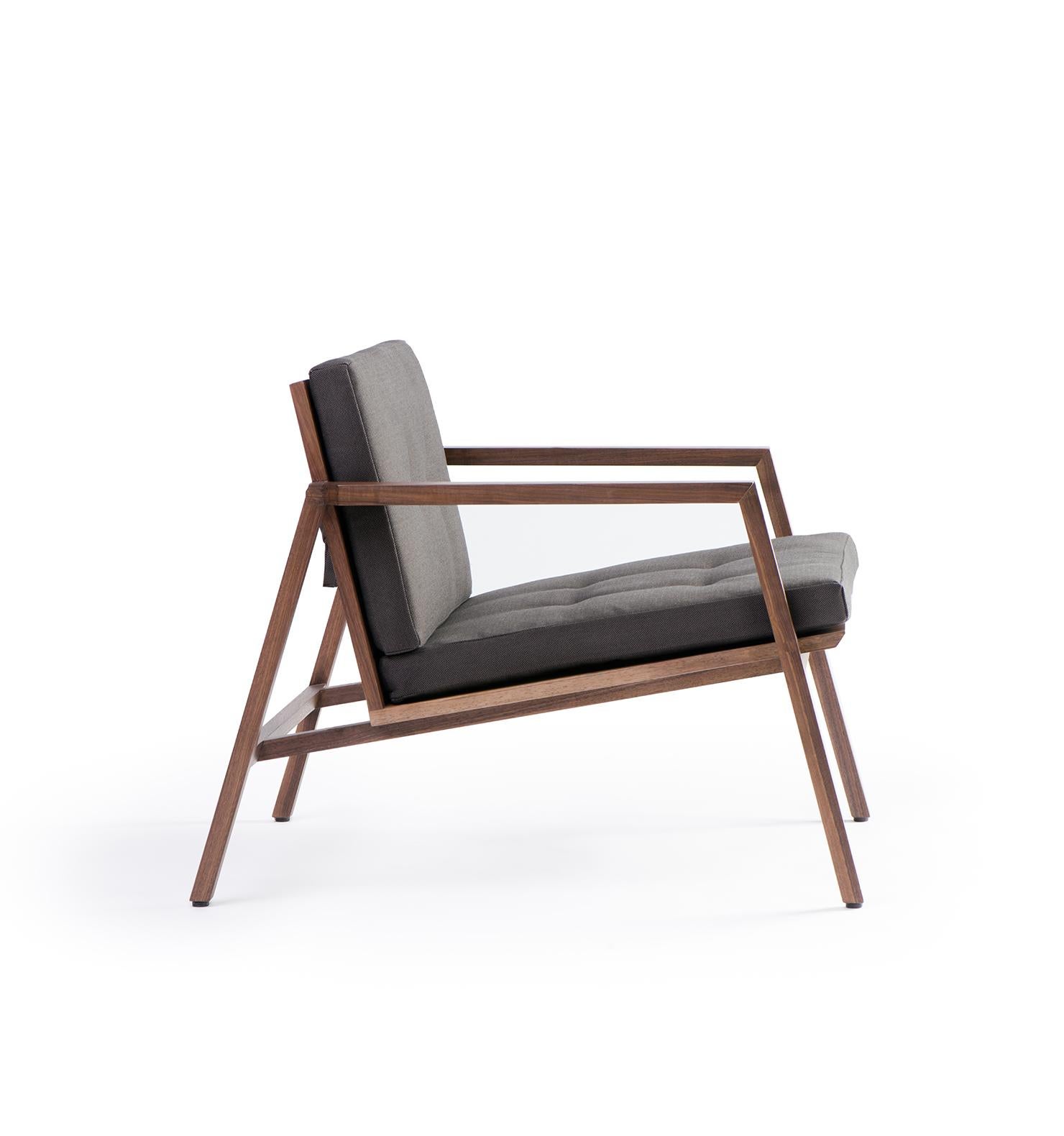 Modern Tumbona Dedo, Mexican Contemporary Lounge Chair by Emiliano Molina for CUCHARA For Sale
