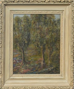 Early 19th C. Monterey Eucalyptus Grove Landscape