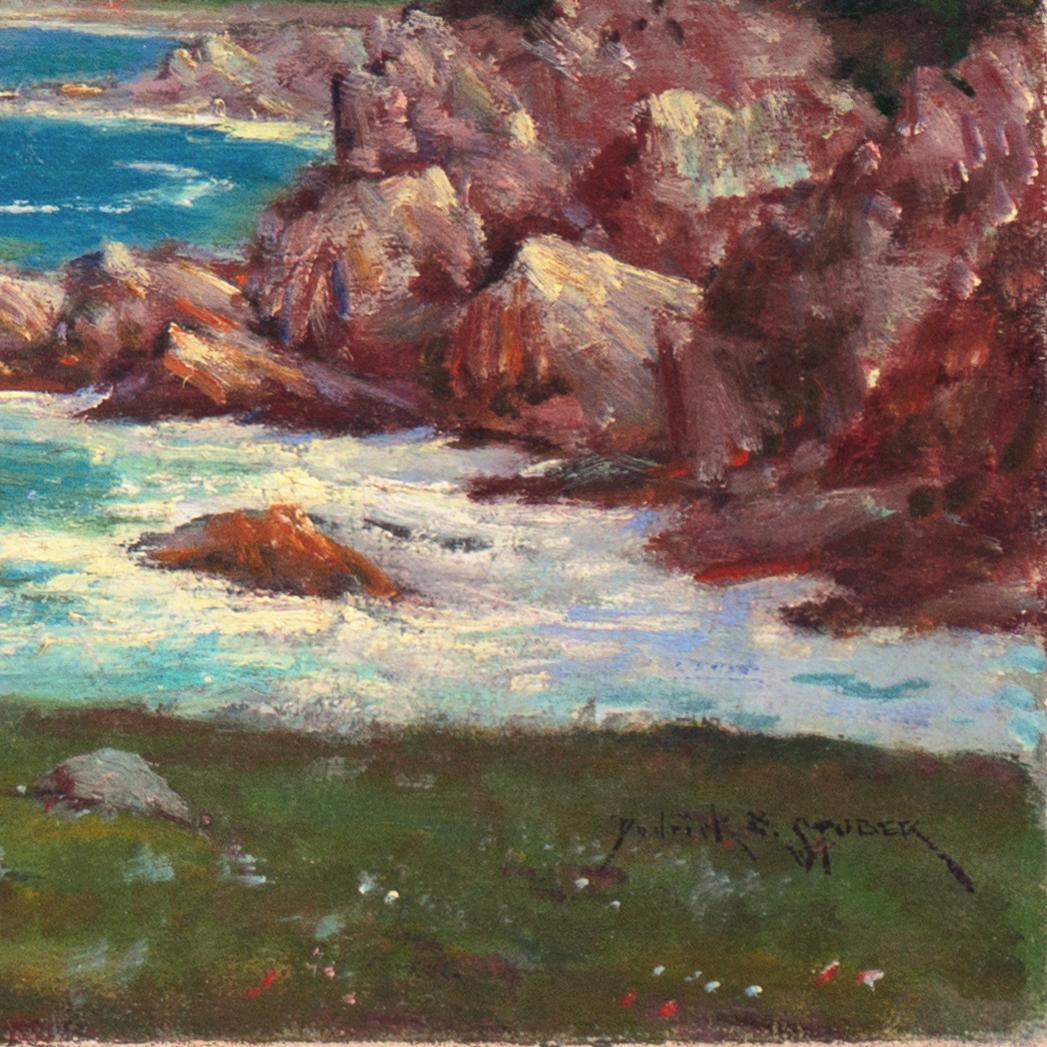 'Monterey', California Plein Air, Laguna Beach Art Association, New York ASL - Painting by Dedrick Stuber