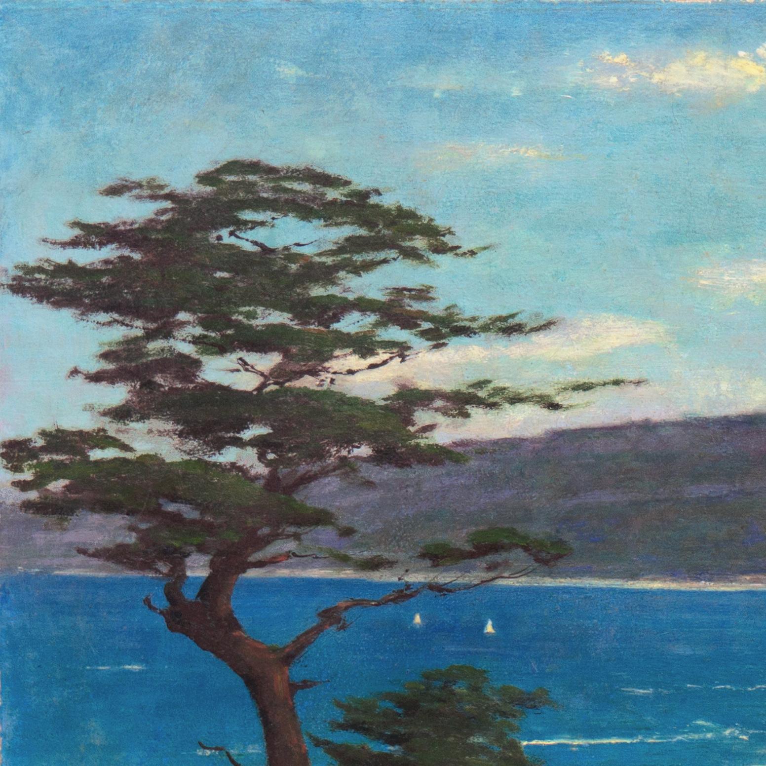 'Monterey', California Plein Air, Laguna Beach Art Association, New York ASL - Impressionist Painting by Dedrick Stuber
