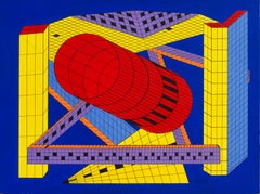 'Red Cylinder', Very Large San Francisco Bay Area Constructivist Abstract, Lego