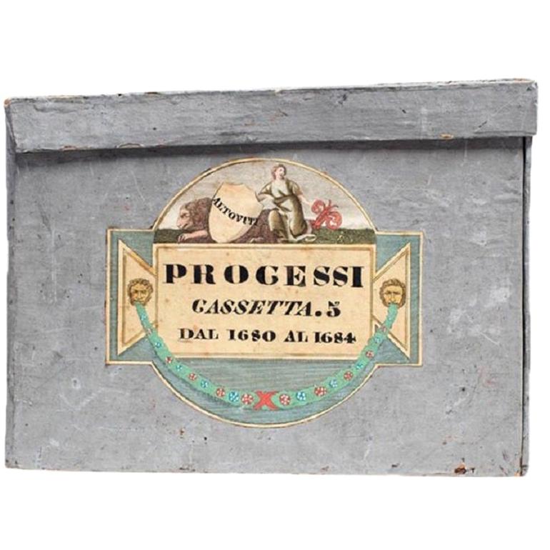 Antique 19th Century Italian Deed Boxes