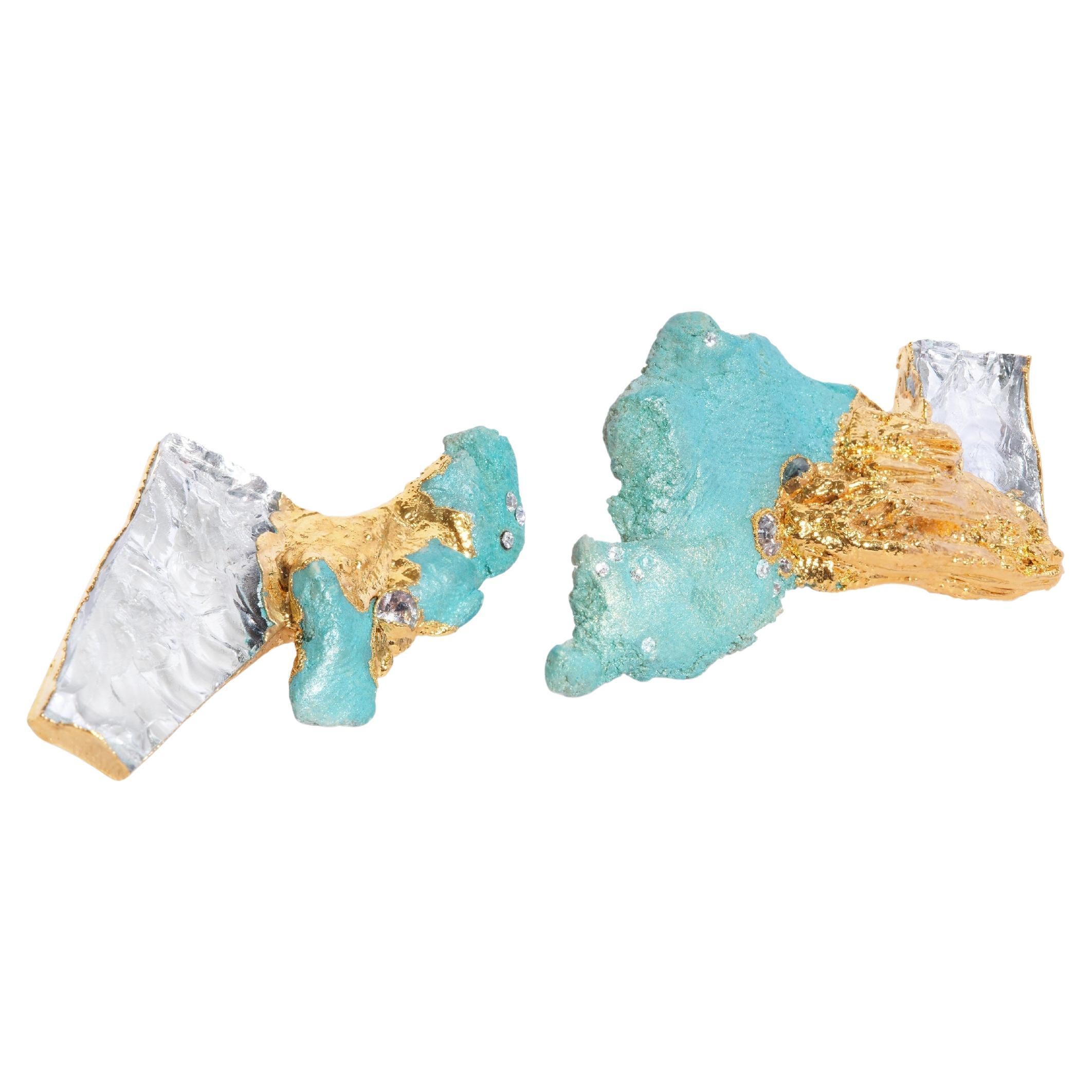 Deep 10 Paio di orecchini in argento 925 di Marion Fillancq