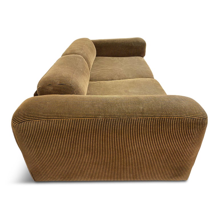 Deep 1970s Howard Keith Diplomat Sofa For Sale 7
