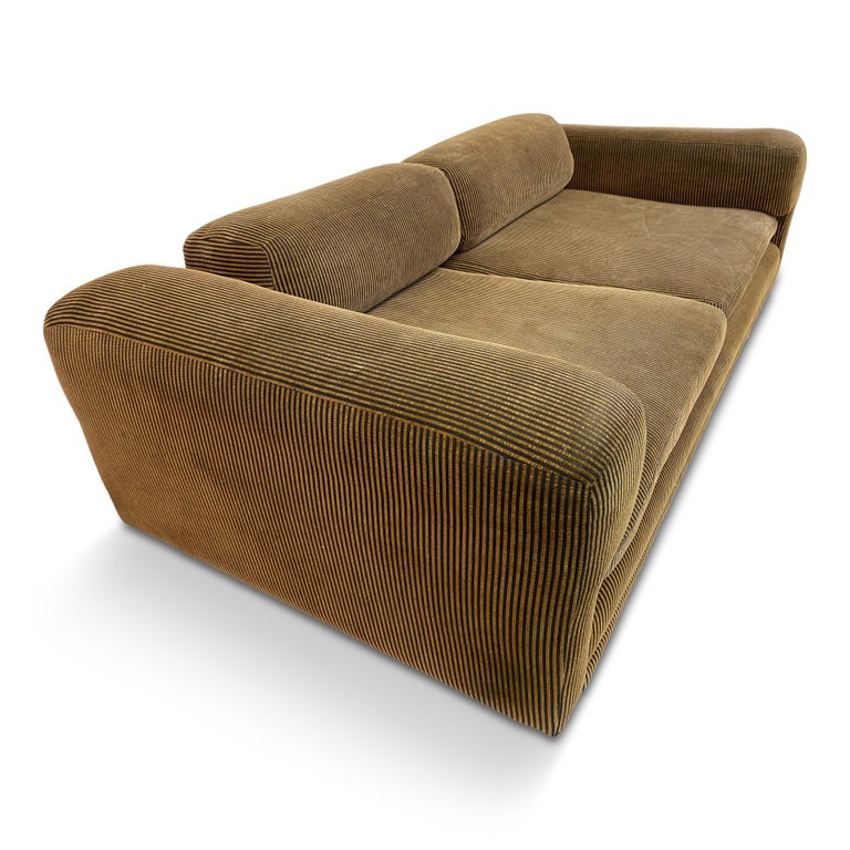 Deep 1970s Howard Keith Diplomat Sofa For Sale 8