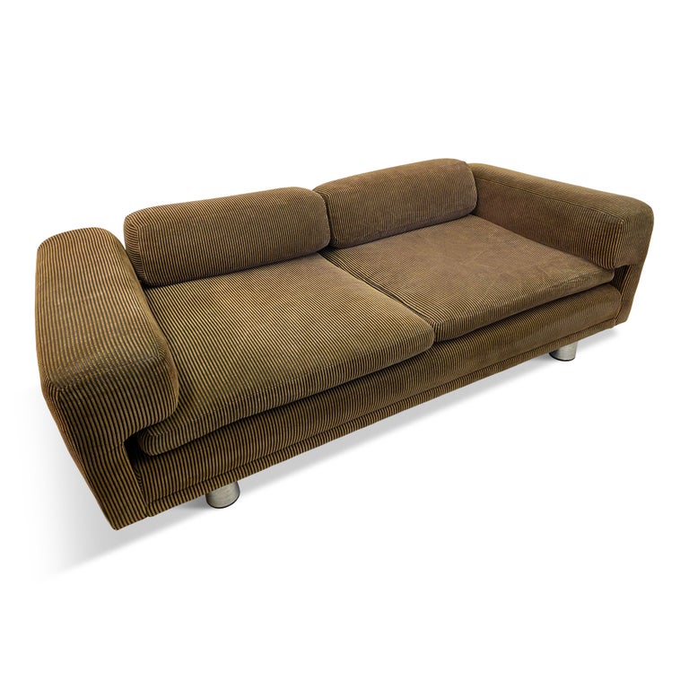 Deep 1970s Howard Keith Diplomat Sofa For Sale 2