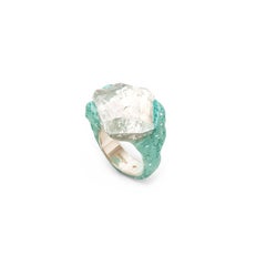 Deep 2 Hand-Sculpted Ring in 925 Sterling Silver by Marion Fillancq