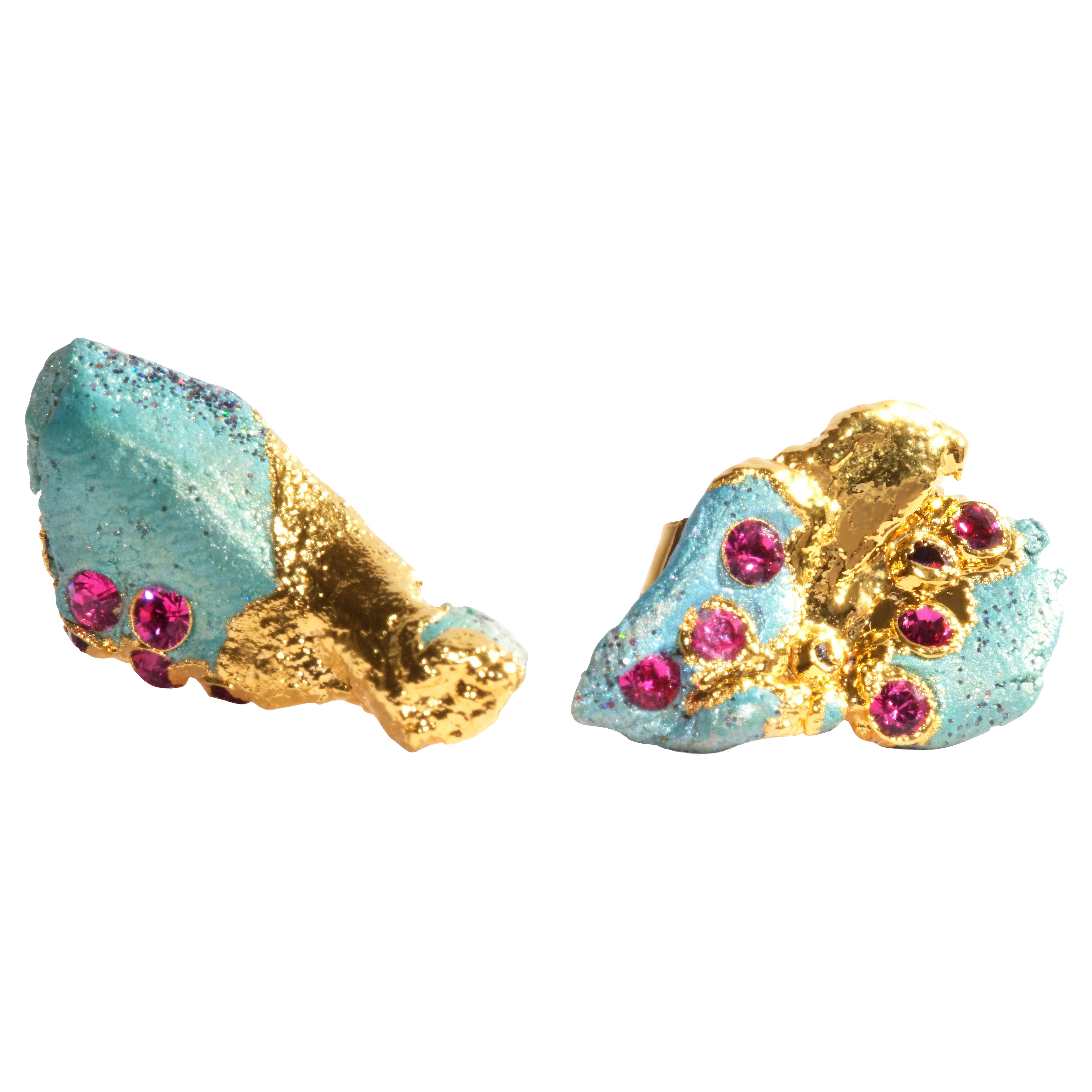 Deep 5 Paio di orecchini in argento 925 di Marion Fillancq