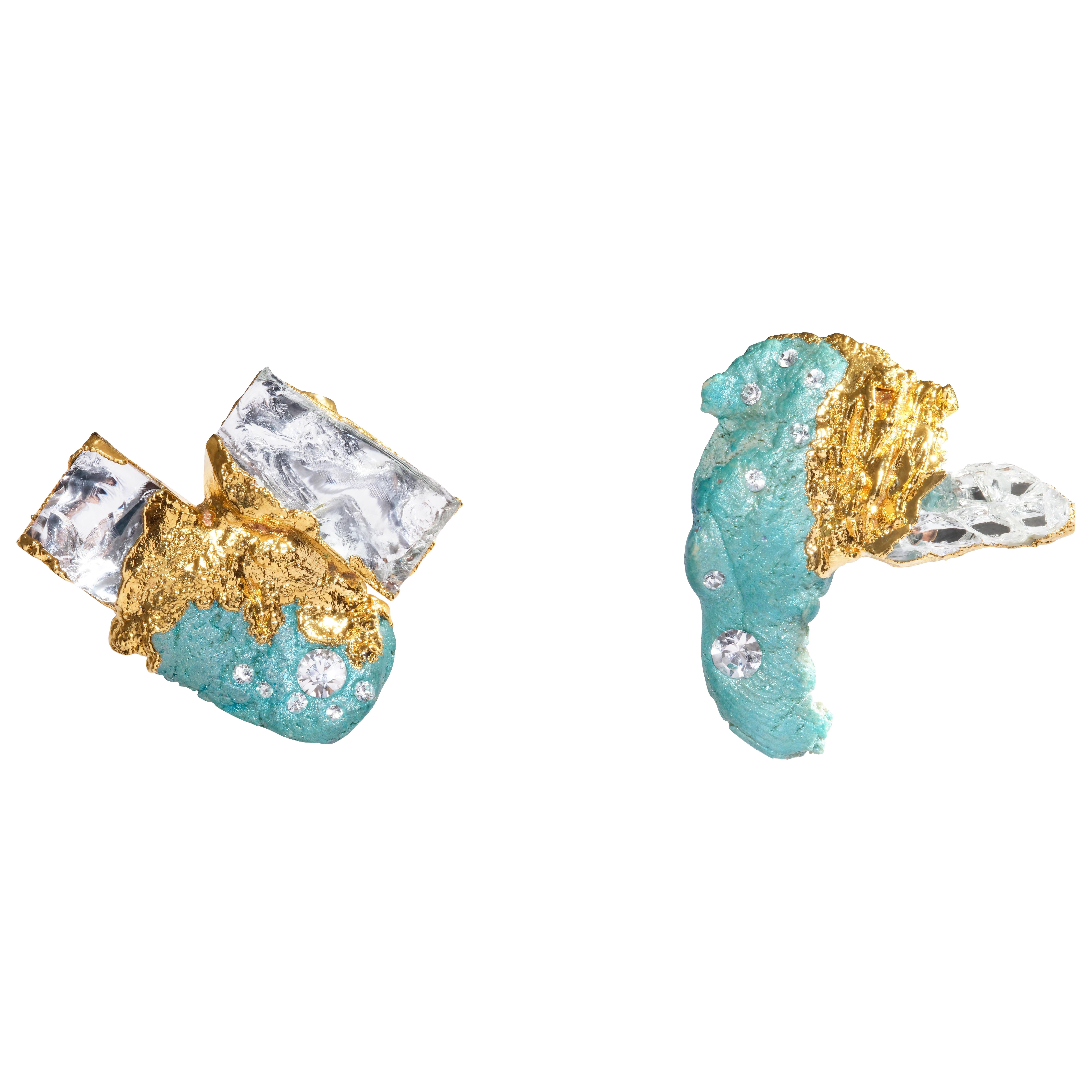 Deep 6 Paio di orecchini in argento 925 di Marion Fillancq